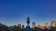 George Washington statue in Boston Public Garden, in Boston, USA