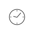 © alekseyvanin - Wall clock outline icon. linear style sign for mobile concept and web design. Watch simple line vector icon. Time symbol, logo illustration. Pixel perfect vector graphics