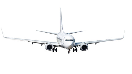 Wall Mural - Airplane isolated on white background with clipping path