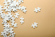 © Pixel-Shot - Pieces of jigsaw puzzle on color background