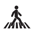 human walk crosswalk icon