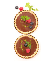 Wall Mural - chocolate tart dessert