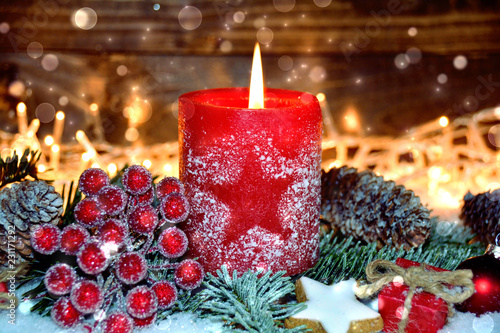 Adventskerze Erster Advent Buy This Stock Photo And Explore