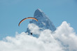 Paraglider, Matterhorn, Zermatt, Switzerland
