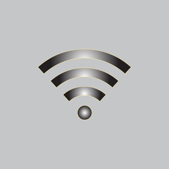 WI-FI connection sign icon. Vector