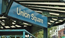 Union Square NYC Sign New York City Streets Manhattan Subway Station