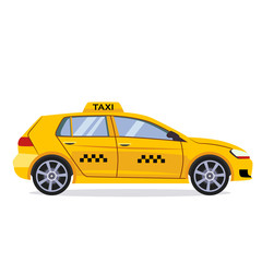 Sticker - Taxi car flat design