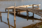 Fototapeta Pomosty - dock on the lake