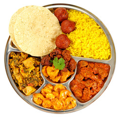 Wall Mural - INDIAN THALI CUT OUT