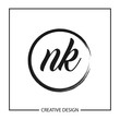 © Scooby - Initial Letter NK Logo Template Design Vector Illustration