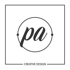 Initial Letter PA Logo Template Design Vector Illustration