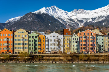 Poster - Innsbruck colourful huses