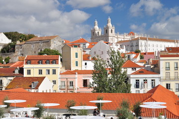 vue sur les toits de Lisbonne