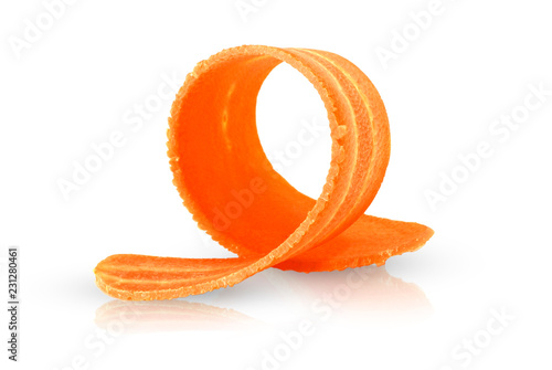 Cuadros en Lienzo Carrots isolated on white background