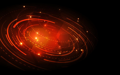 vector digital global technology concept, abstract background illustration