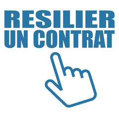 Sticker - Logo résilier un contrat.