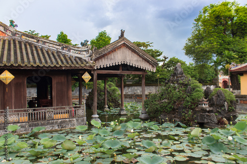 Fotografía views on the royal palace in hue vietnam
