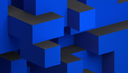 Wall Mural - abstract 3d rendering of a modern geometric background. minimalistic design for poster, cover, brand
