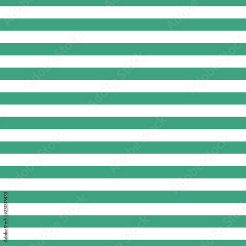 Seamless Vector Horizontal Stripe Pattern Green And White