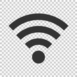 Wifi internet sign icon in flat style. Wi-fi wireless technology vector illustration on isolated background. Network wifi business concept.