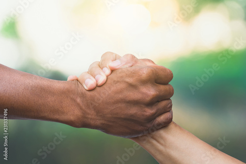 Fotomural Helping, Rescue, Friendship concept