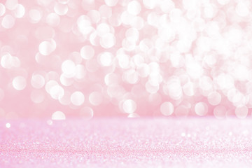 Wall Mural - pink bokeh lights abstract background