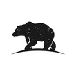 Rustic bear silhouette