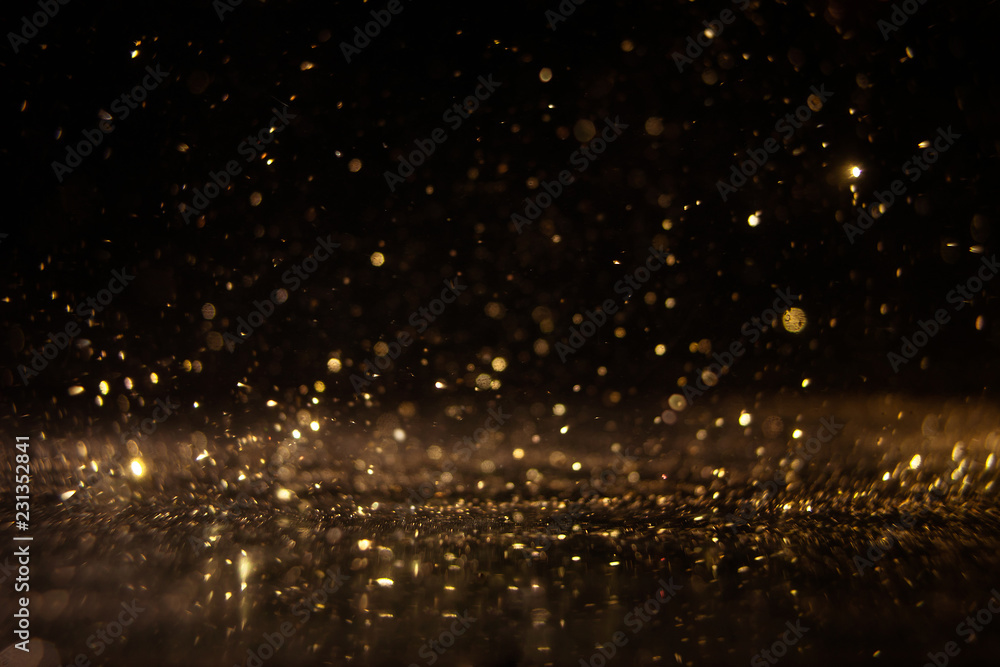 Abstract of christmas and bokeh light with glitter background Stock ...