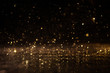 Leinwandbild Motiv Abstract of christmas and bokeh light with glitter background
