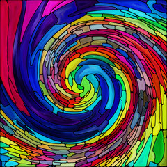 Wall Mural - Source of Spiral Color