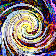 Wall Mural - Return of Spiral Color