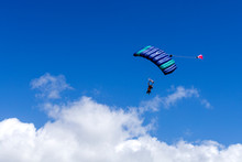 Tandem Skydive Over The Beach