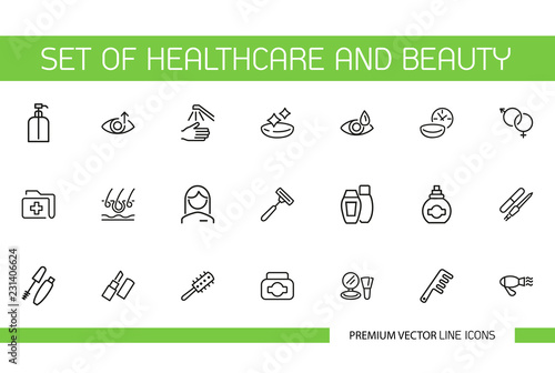 Set Of Healthcare And Beauty Line Icons Set Cosmetics Lotion Treatment Cosmetology Concept Can Be Used For Topics Like Beauty Salon Rejuvenation Skincare Stock Vector Adobe Stock Set Of Healthcare And Beauty Line Icons Set Cosmetics Lotion Treatment Cosmetology Concept Can Be Used For Topics Like Beauty Salon Rejuvenation Skincare Stock Vector Adobe Stock
