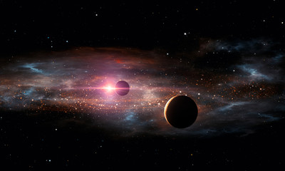 Wall Mural - extrasolar planets. outer space