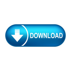 Aufkleber - Download button illustration with down arrow icon isolated. Load symbol. Flat design – for stock vector