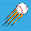 Baseball comics poster background