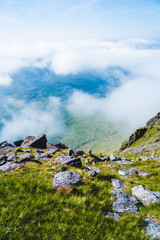 Wall Mural - Irish mountains view from Carrauntoohil in summer