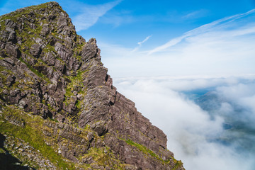 Wall Mural - Irish mountains view from Carrauntoohil in summer