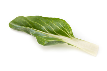 Spinach leaves close up isolated on white.