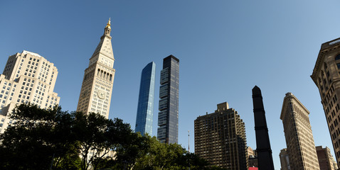 Sticker - New York cityscape. Manhattan skyscrapers at Madison Avenue in New York City