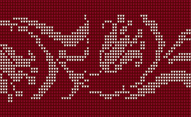 Naklejka na meble Festive and Fashionable Sweater Design. Seamless Knitted Pattern