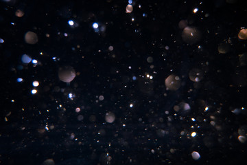 Wall Mural - abstract of christmas and bokeh light with glitter background