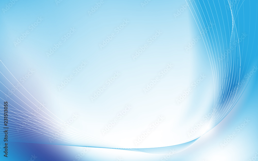 Abstract blue wavy with blurred light curved lines background Stock ...