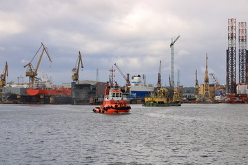 The Port of the City Gdansk, Poland