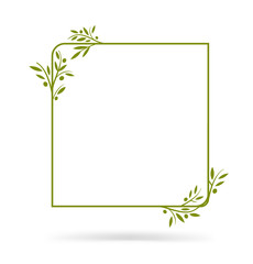 Wall Mural - Olive tree border. Vector element. EPS10.