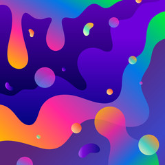 Naklejka na meble Abstract rainbow neon liquid gradient background.