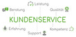 Kundenservice Infografik Grün