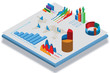 © Elnur - Isometric view of various business charts - 3d rendering