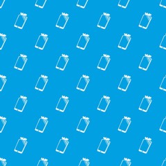 Poster - Broken screen smartphone pattern vector seamless blue repeat for any use