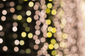 Wall Mural - blurred light gold bokeh abstract background for use christmas background.